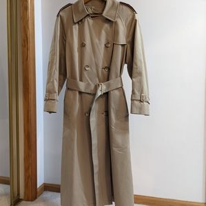 London Fog Beige Double-Breasted Trench Coat